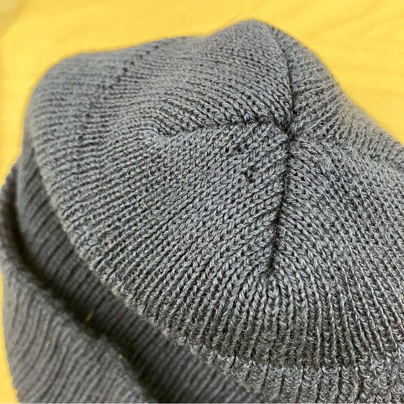 Vintage Wigwam Winter Beanie Hat 100% Pure Virgin Wool Navy Blue Made In USA - Picture 6 of 12